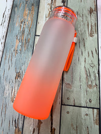 17 oz Glass Ombre Colored Bottle Sublimation Tumbler