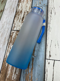 17 oz Glass Ombre Colored Bottle Sublimation Tumbler