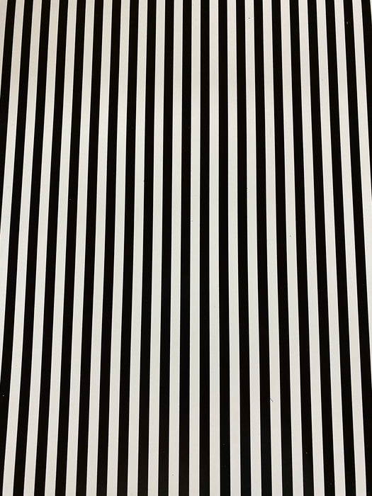 Black and White Stripe Printed HTV