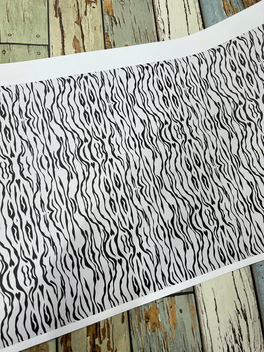 Small Print Zebra Printed HTV
