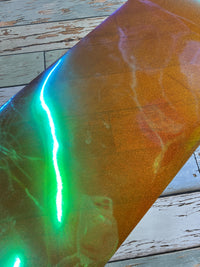 Deco film Orange Holographic Glitter HTV