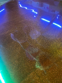 Deco film Orange Holographic Glitter HTV