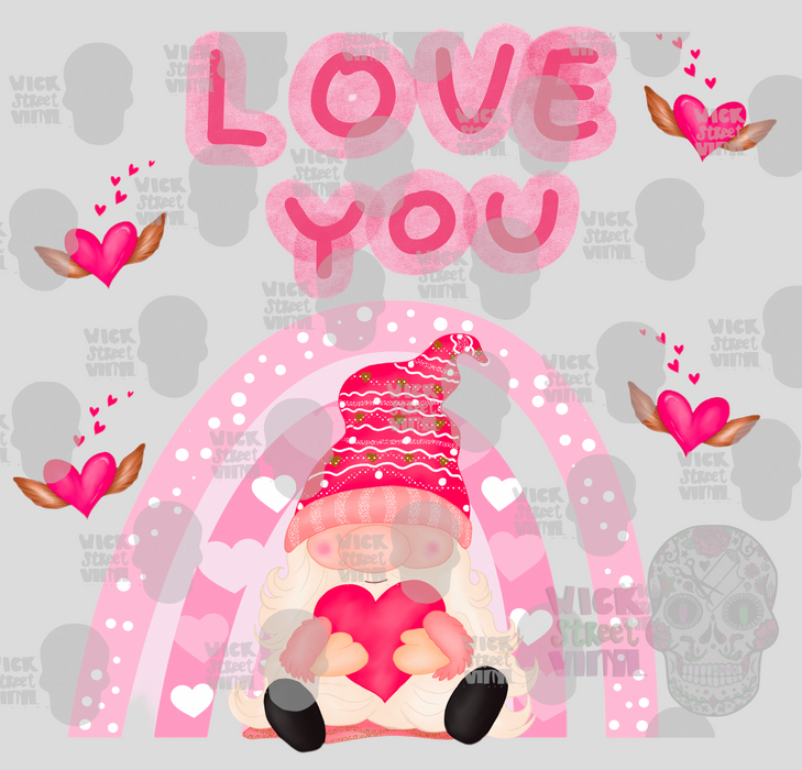 Cute Watercolor Hearts 20 oz & 30 oz Valentines Day Tumbler