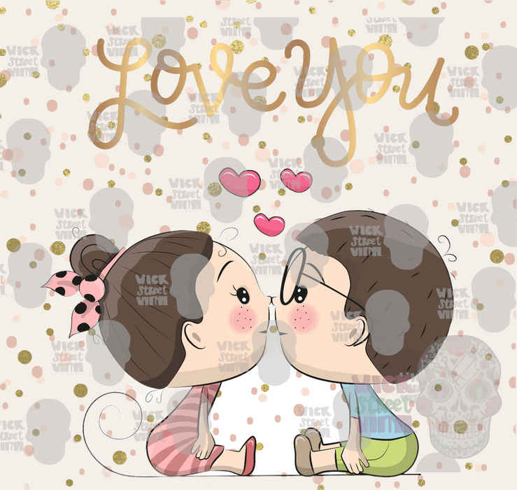 Kisses Valentines Tumbler Design Graphic by lavalie · Creative Fabrica