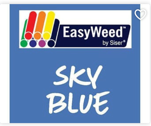 Sky Blue Smooth HTV