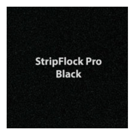 Black StripFlock HTV