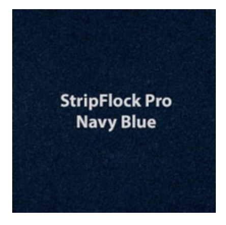 Navy Blue StripFlock HTV