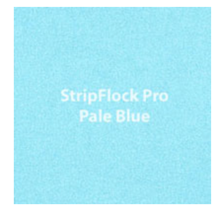 Pale Blue StripFlock HTV