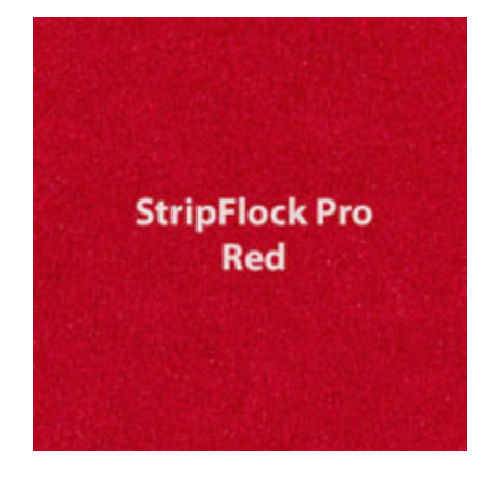 Red StripFlock HTV
