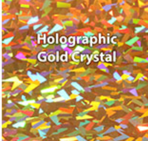 Gold Crystal Holographic