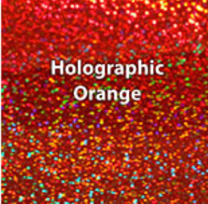 Orange Holographic HTV