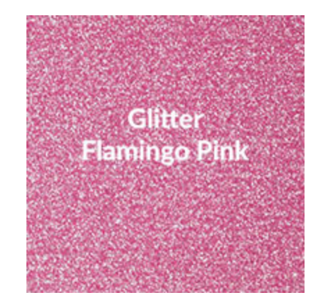 Flamingo Pink Glitter HTV
