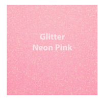 Neon Pink Glitter HTV