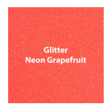 Neon Grapefruit Glitter HTV