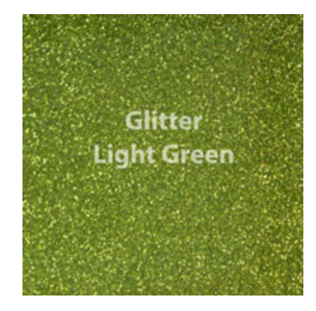 Light Green Glitter HTV