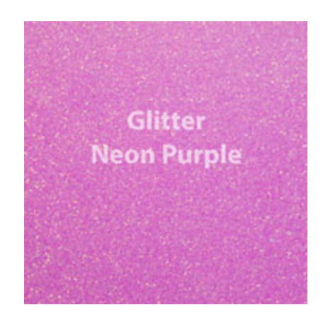 Neon Purple Glitter HTV