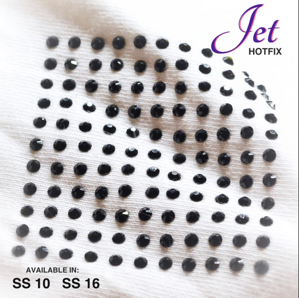Jet Hot Fix Rhinestones