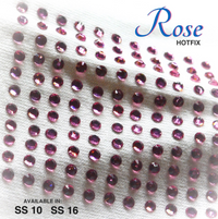 Rose Hot Fix Rhinestones