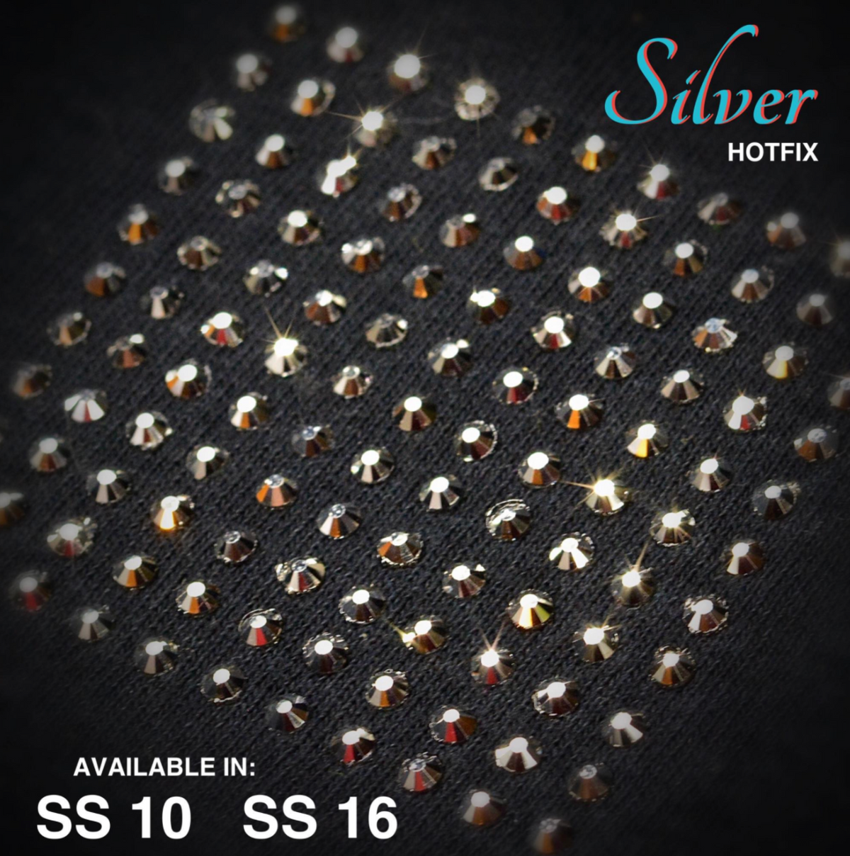 Silver Hot Fix Rhinestones