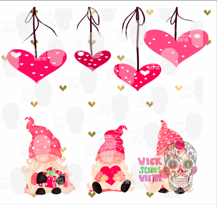Valentines tumbler bundle, Valentines gnome tumbler By Svetana Studio
