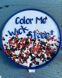 Red, white and black Man Glitter