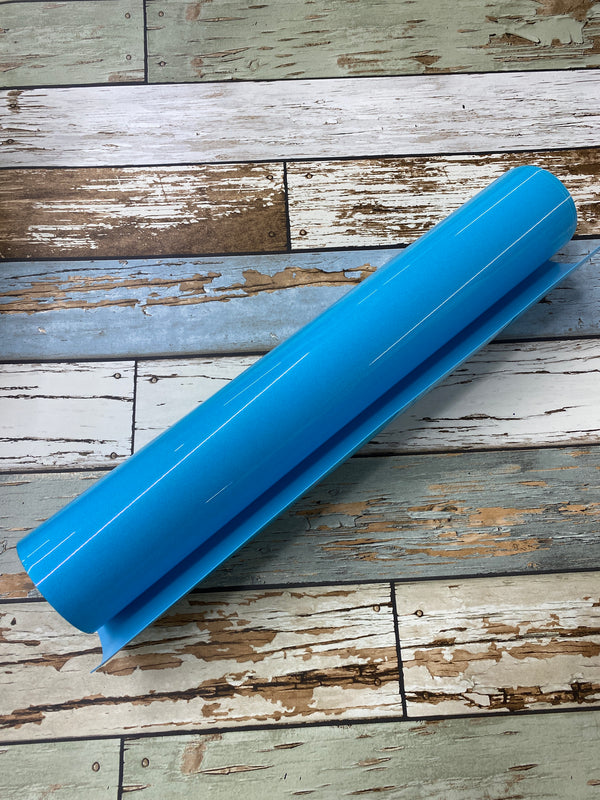 Turquoise StripFlock HTV