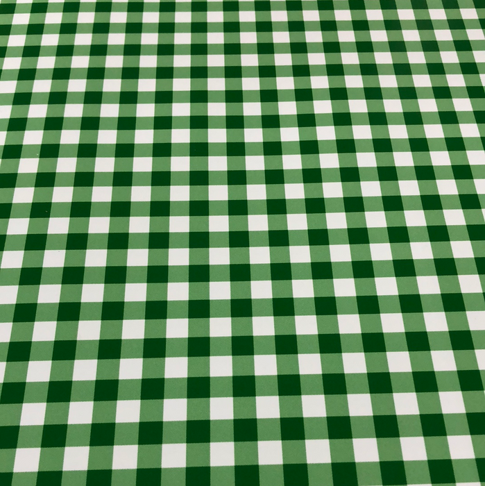 Green and White Plaid Printed HTV