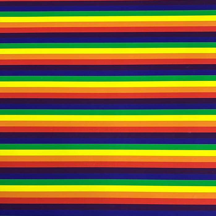 Rainbow Striped Printed HTV