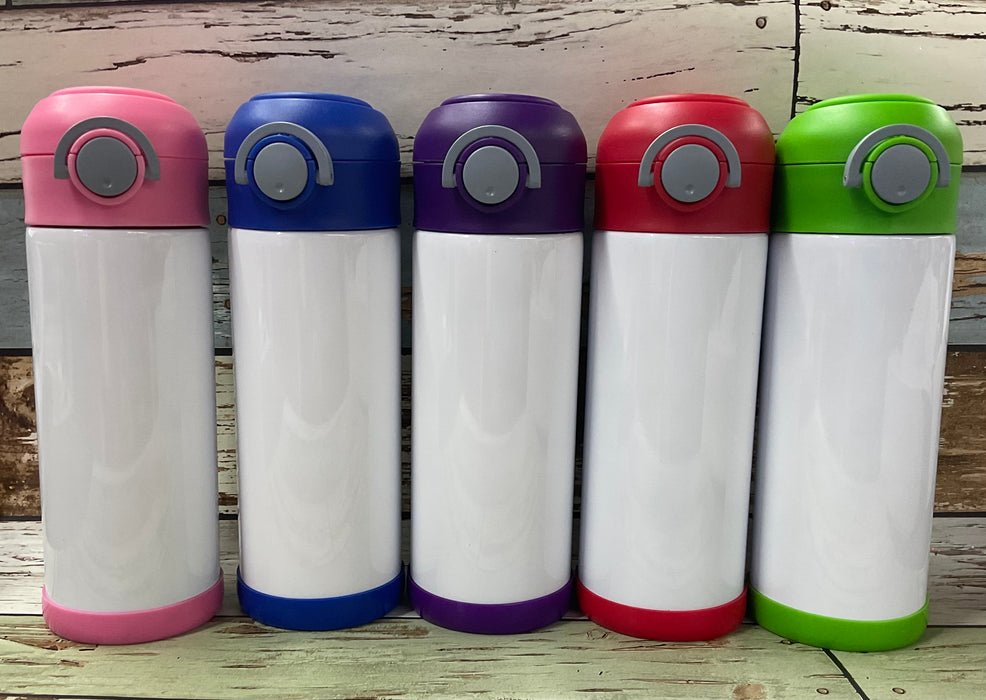 12 oz Kids Water Bottle Sublimation Tumbler — WickStreetVinyl