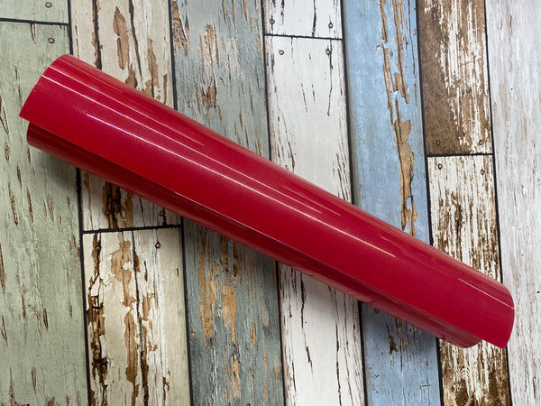Bright Red StripFlock HTV